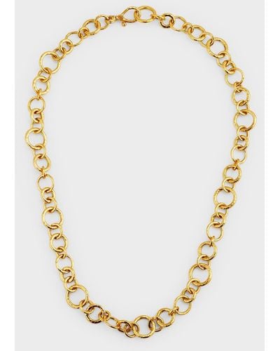 Gurhan 24k Yellow Gold Hoopla Link Necklace - Metallic