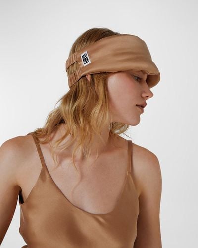 Lunya Washable Mulberry Silk Weighted Sleep Mask - Brown