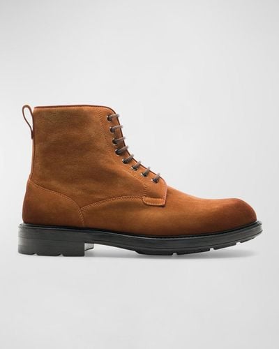 Magnanni Lawton Suede Lace-Up Boots - Brown
