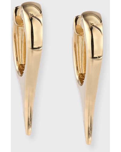 Zoe Lev 14k Gold Dagger Huggie Earrings - Natural