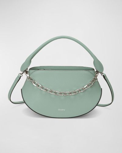 orYANY Flor Mini Leather Top-Handle Bag - Green