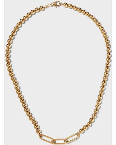 Fern Freeman Jewelry Yellow Gold Small Ball-chain Multi-link Necklace - Metallic