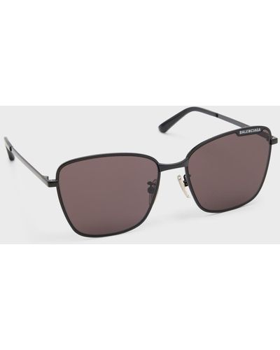 Balenciaga Bb0279sa Metal Alloy Butterfly Sunglasses - Brown