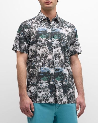 Rodd & Gunn Dakota Street Tropical Sport Shirt - Multicolor