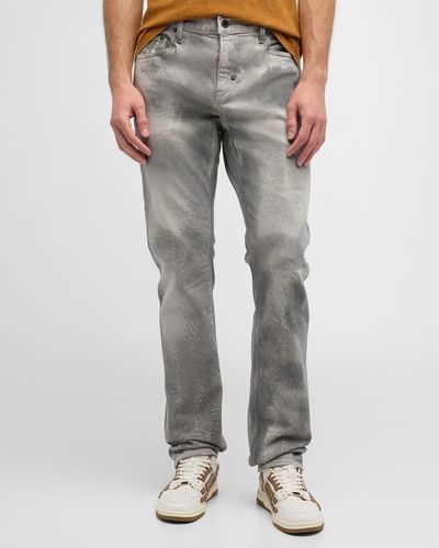 PRPS Stone-Effect Denim Jeans - Gray