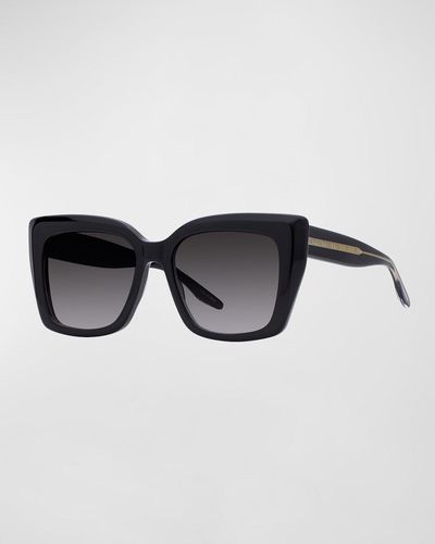 Barton Perreira Devine Square Acetate & Titanium Sunglasses - Multicolor
