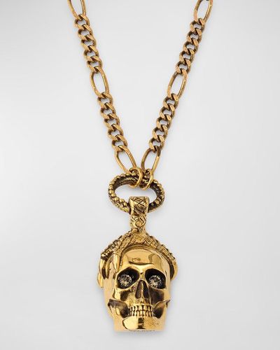 Alexander McQueen Victorian Skull Necklace - Metallic