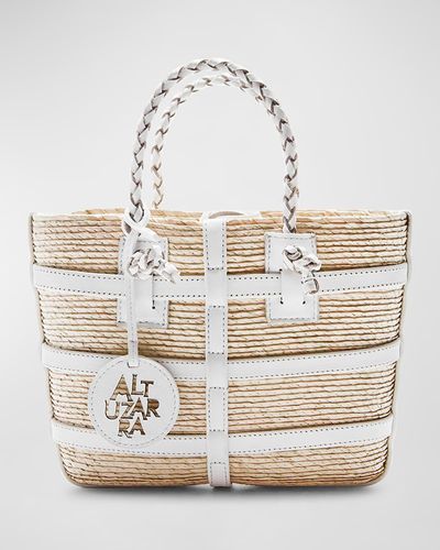 Altuzarra Watermill Mini Caged Tote Bag - White