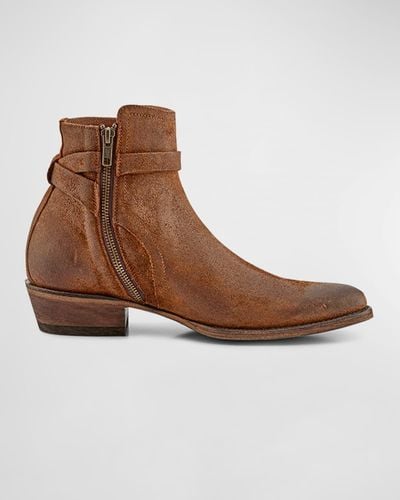 Frye Austin Suede Ankle Boots - Brown