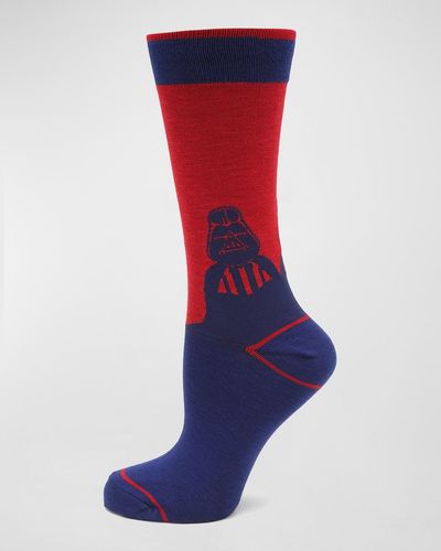 Cufflinks Inc. Darth Vader Mod Socks - Blue