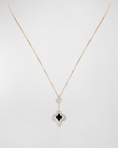 Farah Khan Atelier 18k Yellow Gold Piano Black Elegant Necklace, 16-18"l - White