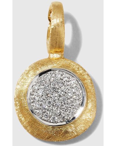 Marco Bicego 18k Jaipur Small Pendant With Pave Diamonds - Metallic