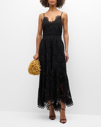 Ramy Brook Belle Embroidered Dress - Black
