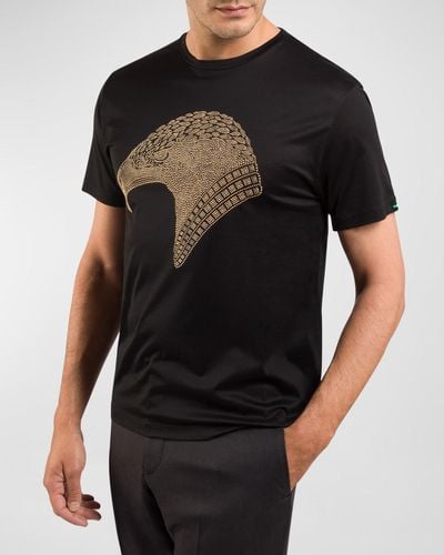 Stefano Ricci Eagle Crewneck T-Shirt - Black