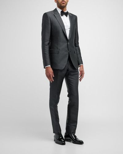 Dolce & Gabbana Lurex Jacquard Tuxedo - Gray