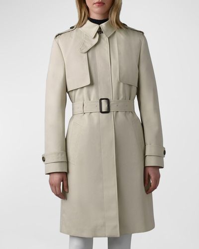 Mackage Winn 2-in-1 Classic Trench Coat - Natural