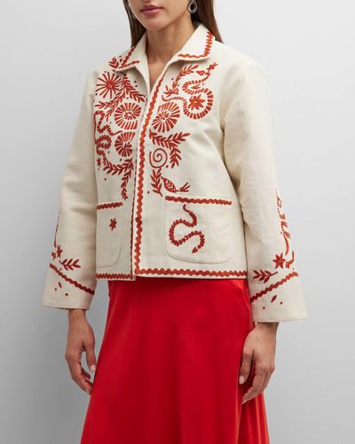 Alix Of Bohemia Snake And Snail Embroidered Jacket