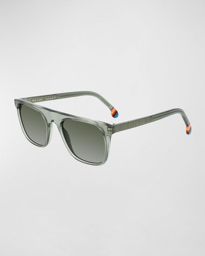 Paul Smith Flat-Top Rectangle Sunglasses - Multicolor