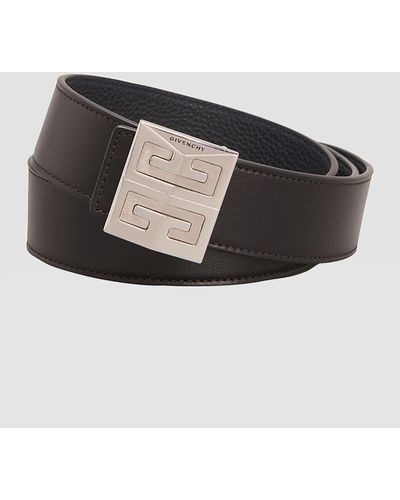 Givenchy 4G-Buckle Reversible Leather Belt - Black