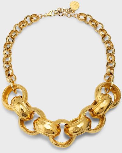 Devon Leigh Mongolian Chain Necklace - Metallic