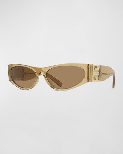 Givenchy 4G Acetate Cat-Eye Sunglasses - Natural