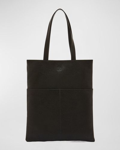 Il Bisonte Oriuolo Leather Tote Bag - Black