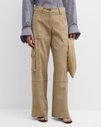 Twp Coop Cotton Twill Cargo Pants - Natural