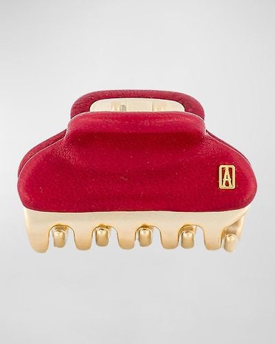 Alexandre De Paris Small Jaw Hair Clip - Red