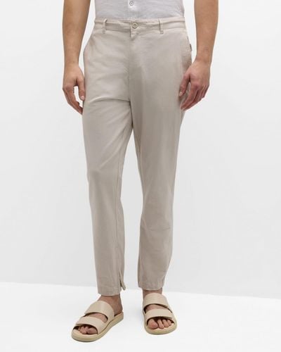 Onia Stretch Linen Travel Pants - Natural