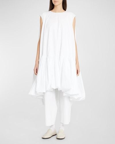 The Row Tadao Sleeveless Midi Bubble Dress - White