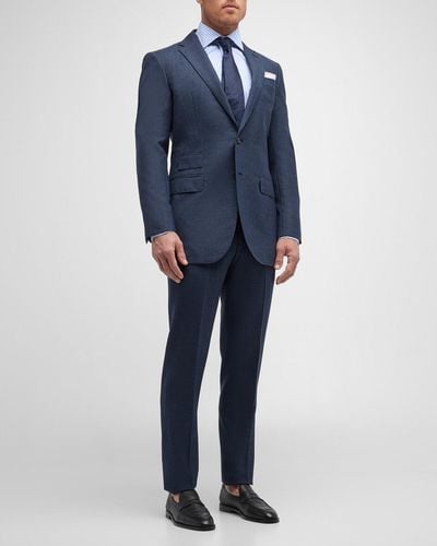 Sid Mashburn Kincaid No. 3 High Twist Wool Suit - Blue
