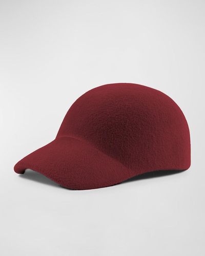 Barbisio Emma Felt Baseball Cap - Red