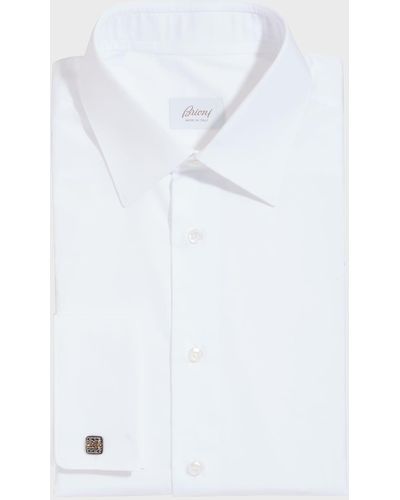 Brioni Closet Essential French-cuff Dress Shirt - White