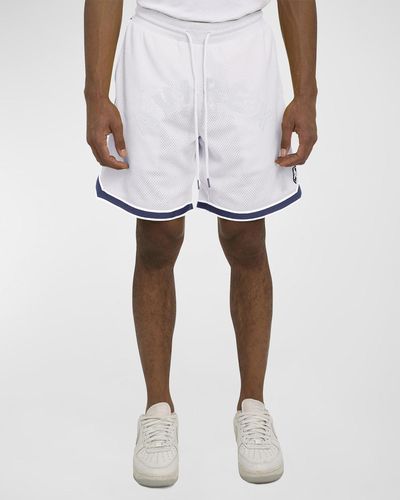Avirex Icon Mesh Basketball Shorts - White