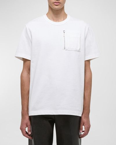 Helmut Lang T-Shirt With Zip Pocket - White