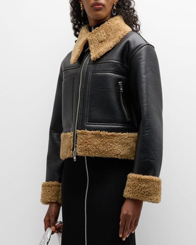 A.L.C. Aspen Faux-leather Jacket - Black