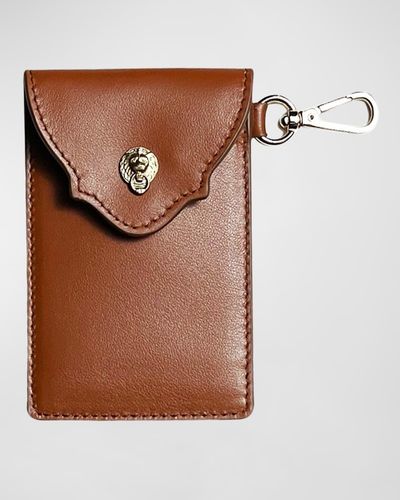 Bell'INVITO Keychain Card Case - Brown