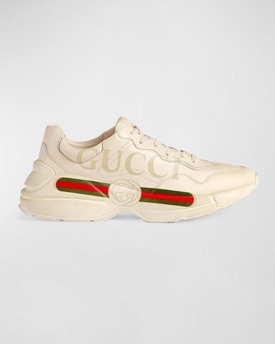 Gucci Rhyton Logo Leather Sneaker - Multicolor