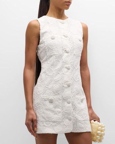 Alexis Layla Sleeveless Lace Mini Dress - White