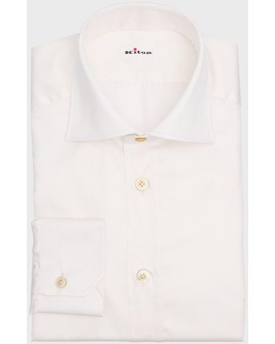 Kiton Cotton Dress Shirt - Natural