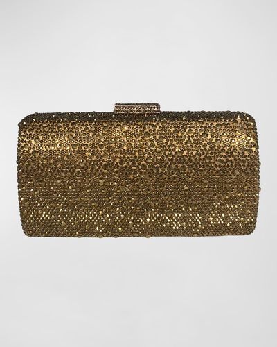Serpui Ellen Crystal-Embellished Clutch Bag - Natural