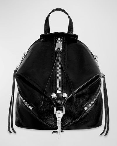 Rebecca Minkoff Julian Zip Leather Backpack - Black