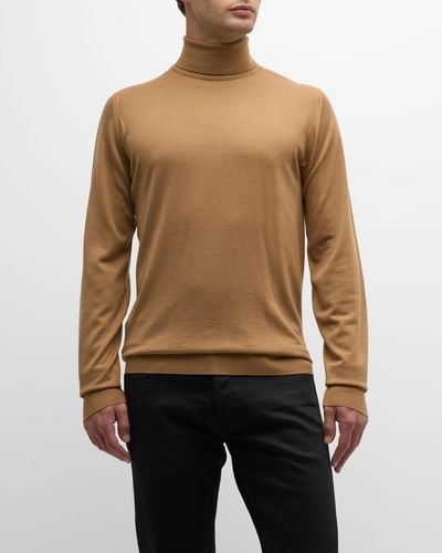 John Smedley Richards Wool Turtleneck Sweater - Multicolor