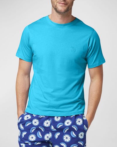 Tom & Teddy Soft Pima Cotton T-Shirt - Blue