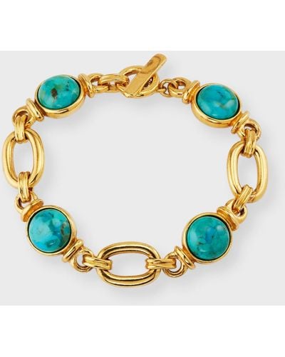 Ben-Amun Chain Bracelet With Stones - Blue