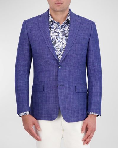 Robert Graham Renalds Linen Two-button Sport Coat - Blue