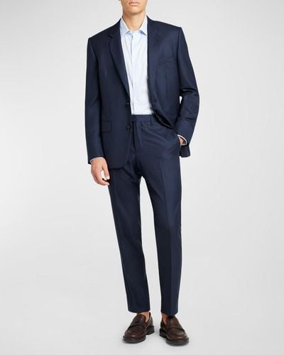 Loro Piana Modern-Fit Wool Two-Button Suit - Blue