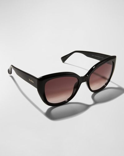 Max Mara Gradient Acetate Cat-eye Sunglasses - Gray
