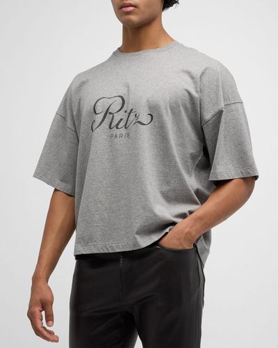 FRAME x Ritz Paris Boxy T-Shirt - Gray
