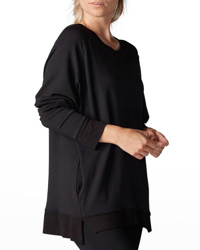 Tavi Noir Raglan-sleeve Sweatshirt - Black